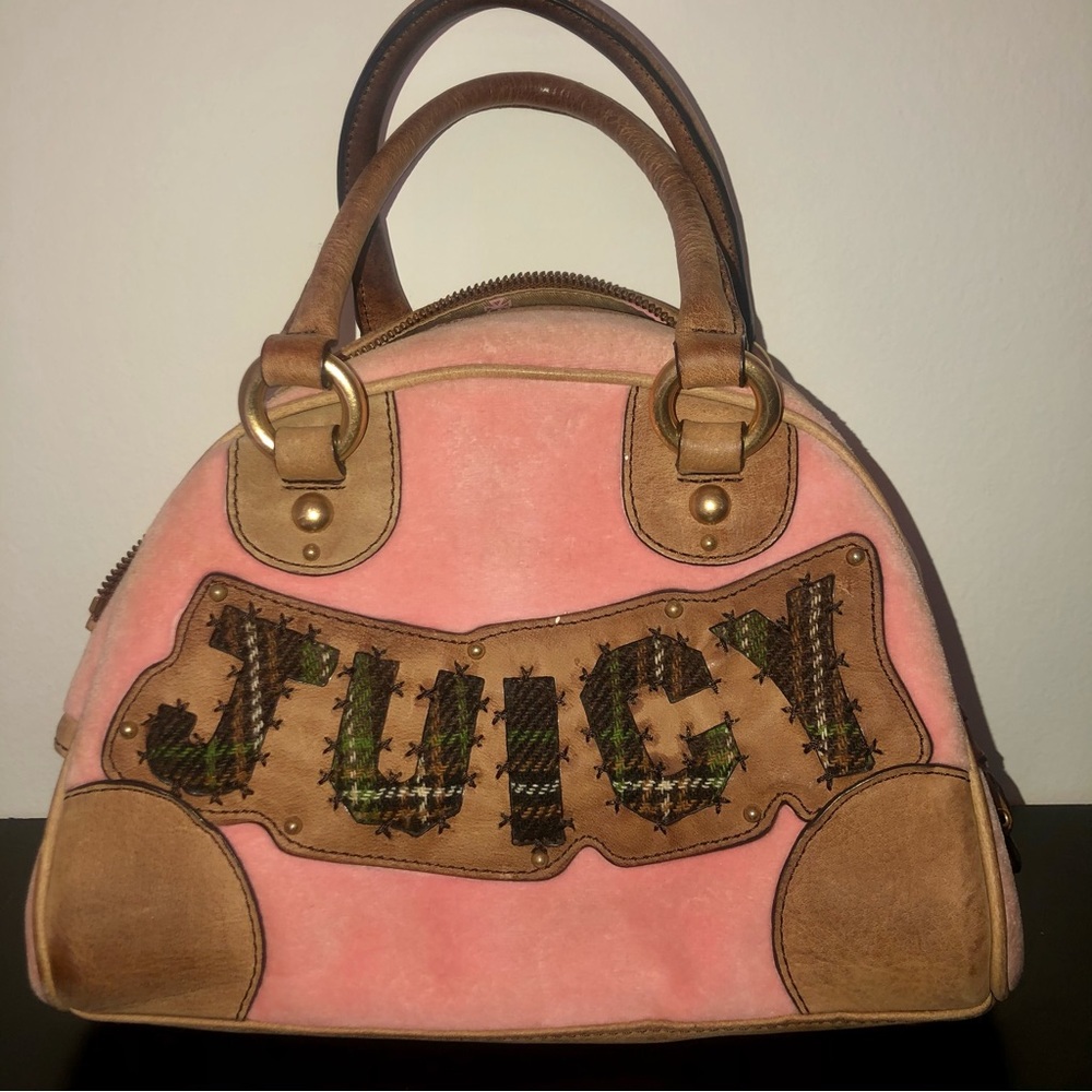 Vintage juicy couture pink & brown handbag